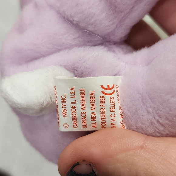 🕸TY FLOPPITY BEANIE BABY RARE ORIGINAL 1ST EDITION PVC PELLETS - Picture 10 of 10
